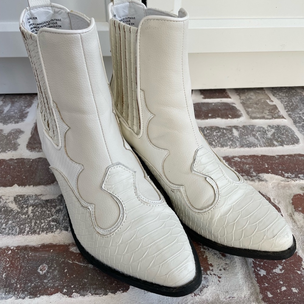 Free people cavalier vegan leather boots